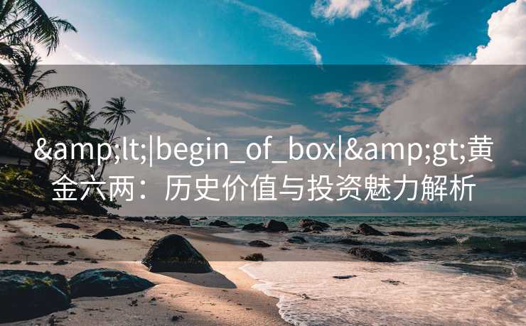&lt;|begin_of_box|&gt;黄金六两：历史价值与投资魅力解析