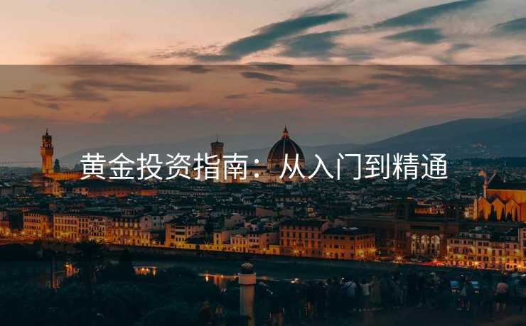 黄金投资指南：从入门到精通